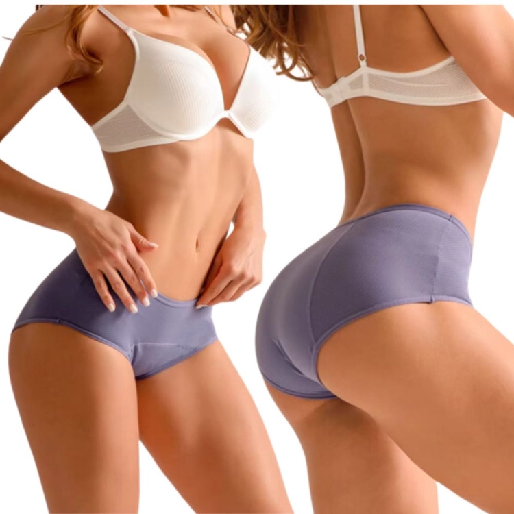 Majtki menstruacyjne na okres chłonne wielorazowe granatowe