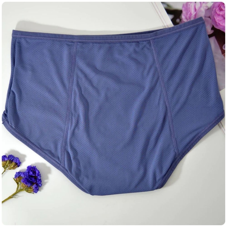 Majtki menstruacyjne na okres chłonne wielorazowe granatowe