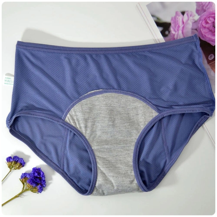 Majtki menstruacyjne na okres chłonne wielorazowe granatowe