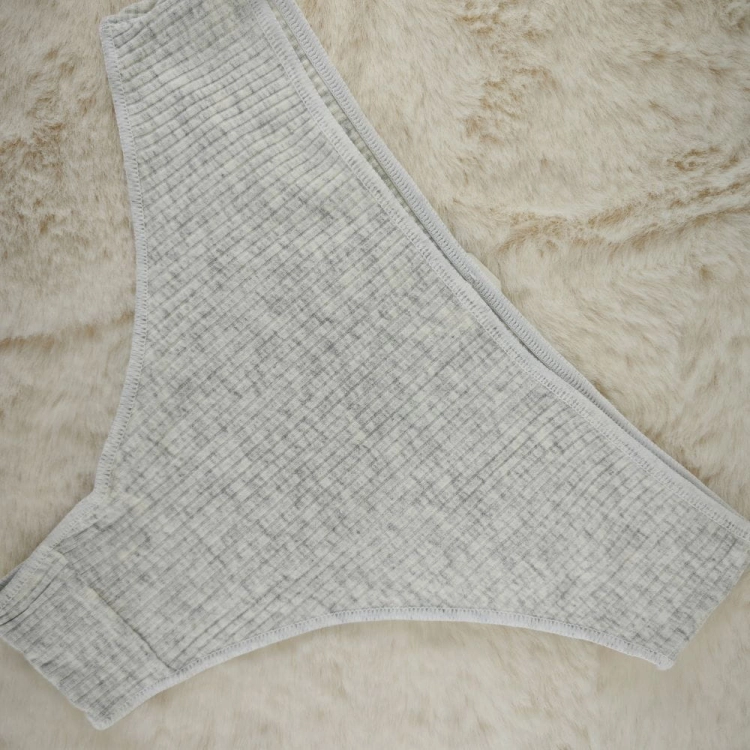 Majtki brazyliany bawełniane prążkowane 4-pak