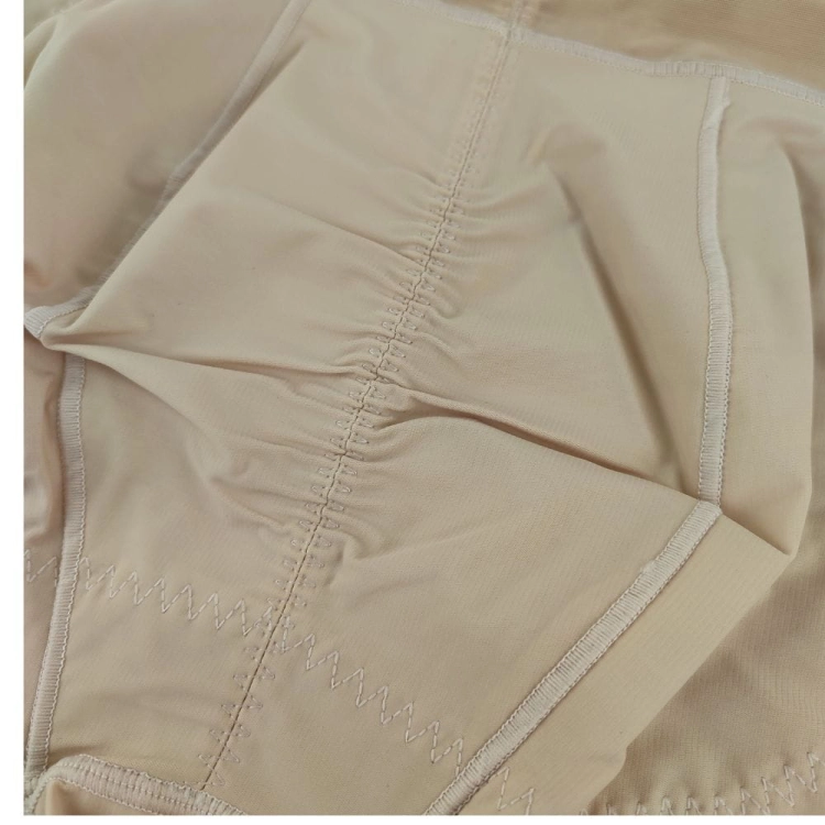 Majtki z nogawkami wyszczuplające push-up beżowe