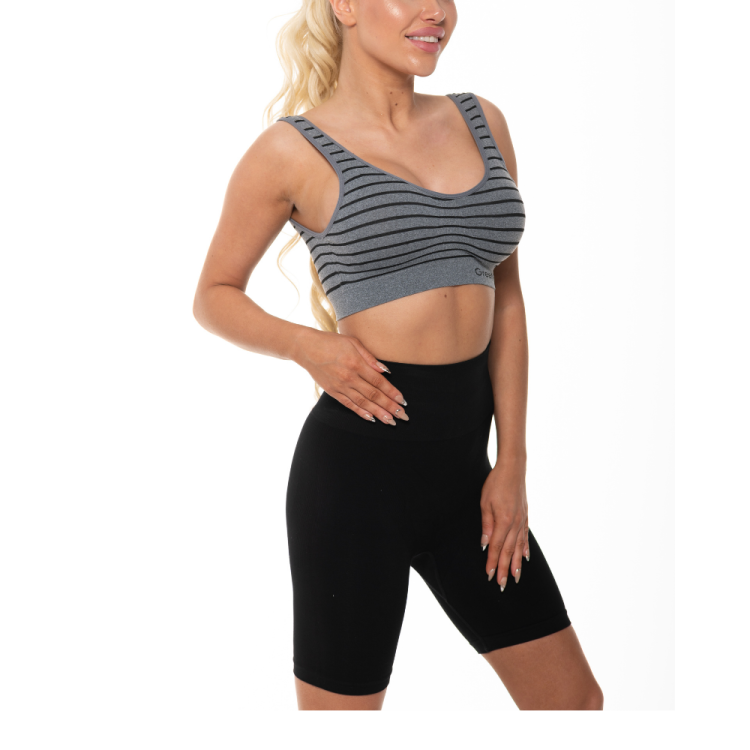 Kolarki bambusowe damskie czarne z wysokim stanem