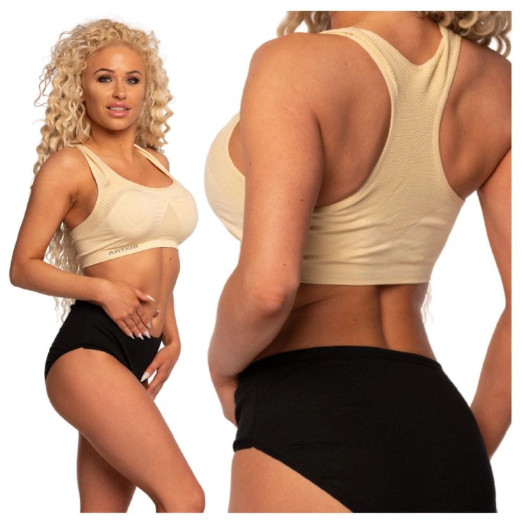 Biustonosz Sportowy Beżowy BIXTRA