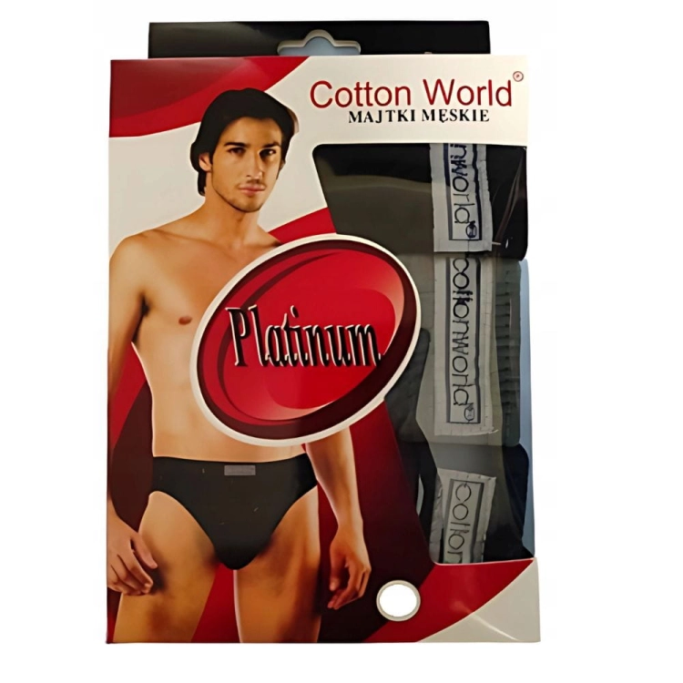 Slipy męskie bawełniane Cotton World Platinum
