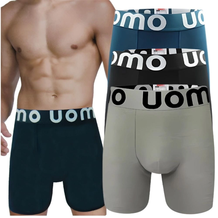 Bokserki bawełniane z długą nogawką 4-pak