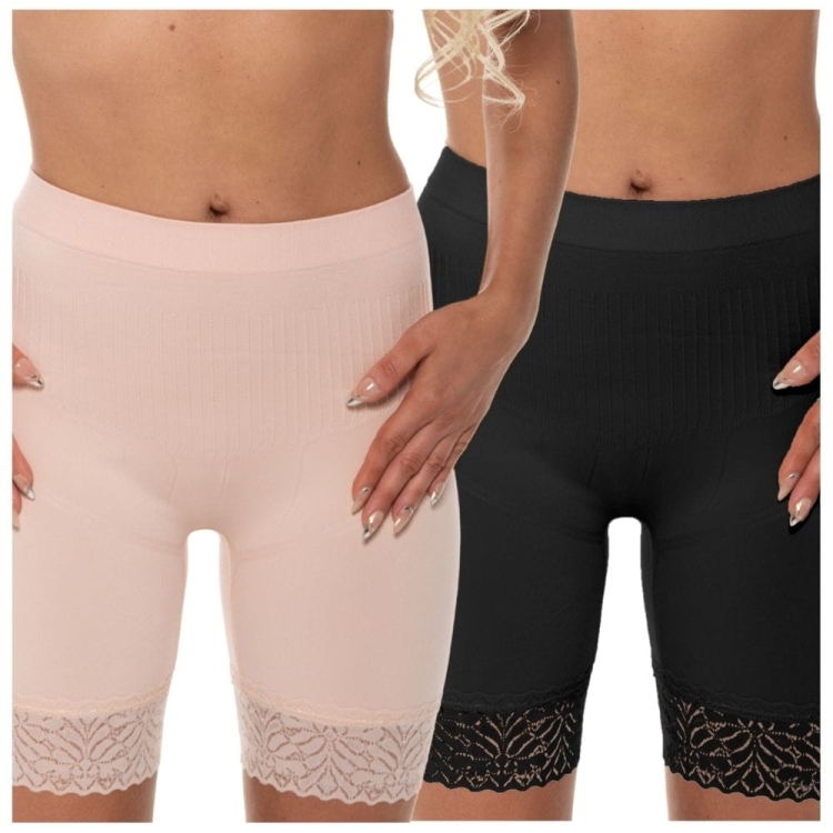 Majtki przeciw otarciu ud  z koronką 2-pak L/XL