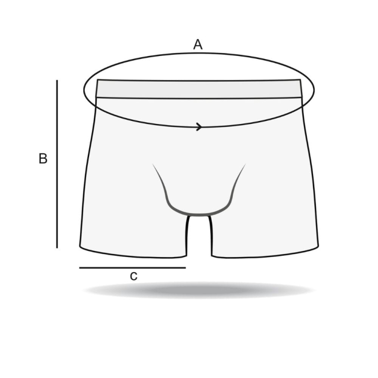 Bokserki Męskie Bawełniane z Długą Nogawką 3-Pak