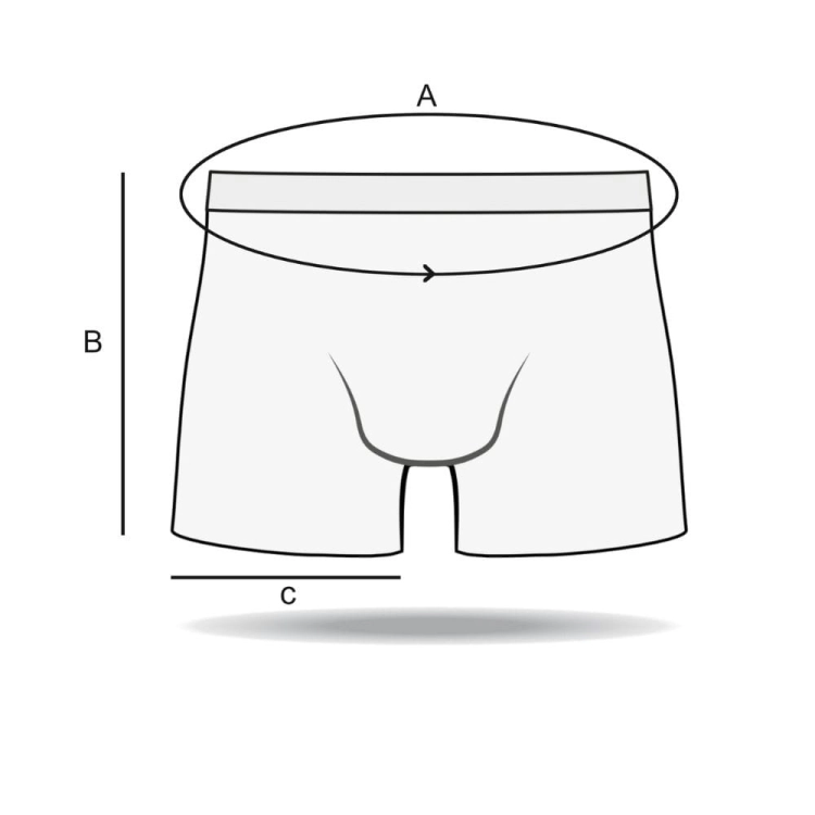 Bokserki Męskie Bawełniane z Długą Nogawką 3-Pak