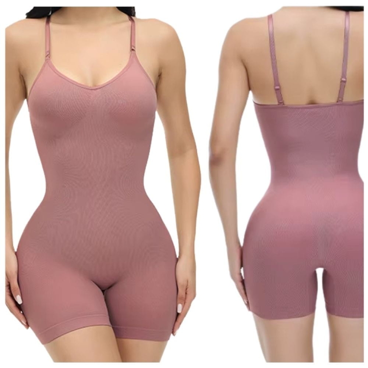 Body Wyszczuplające Modelujące Talię i Pośladki Brudny Róż