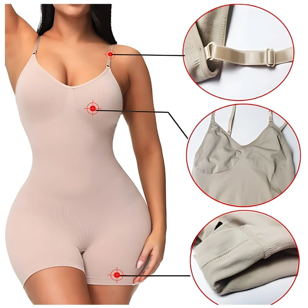 Body Damskie Modelujące Miętowe Z Krótkimi Nogawkami