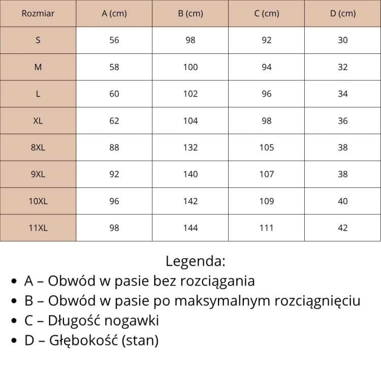 Legginsy damskie bambusowe elastyczne gładkie czarne