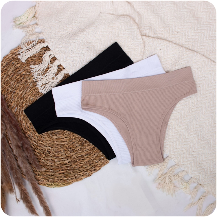 Brazyliany z Wysokim Stanem Prążek Zestaw 3 sztuk