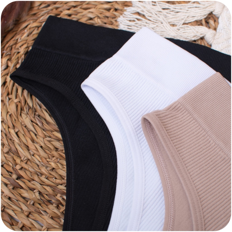 Brazyliany z Wysokim Stanem Prążek Zestaw 3 sztuk