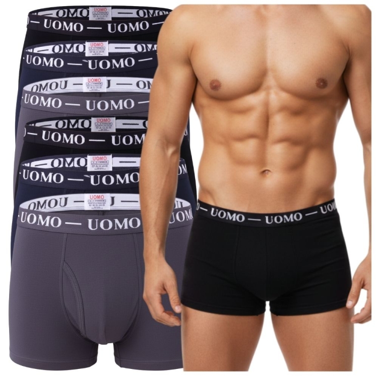 Bokserki Męskie Bawełniane Wygodne Klasyczne 6-Pak