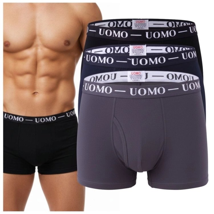 Bokserki Męskie Klasyczne Bawełniane wygodne 3-Pak