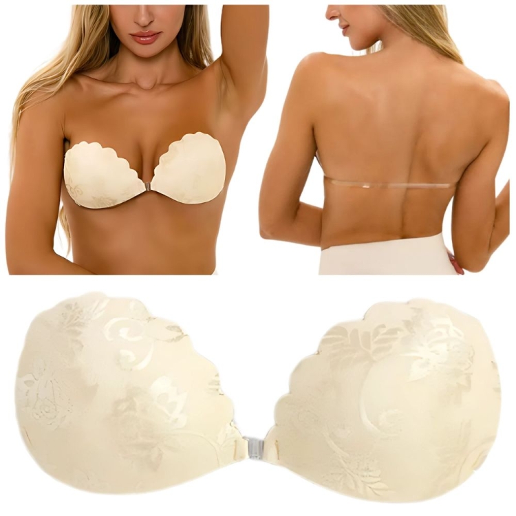 Biustonosz Samoprzylepny Koronkowy Wygodny Samonośny