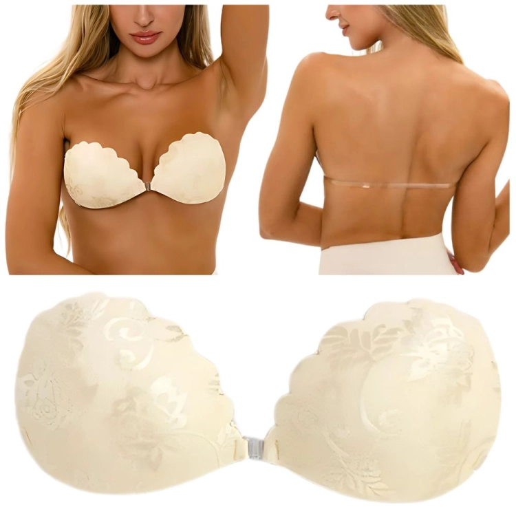 Biustonosz Samoprzylepny Koronkowy Wygodny Samonośny