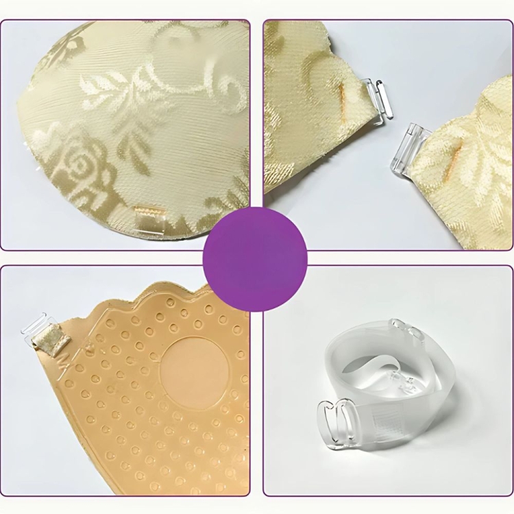 Biustonosz Samoprzylepny Koronkowy Wygodny Samonośny