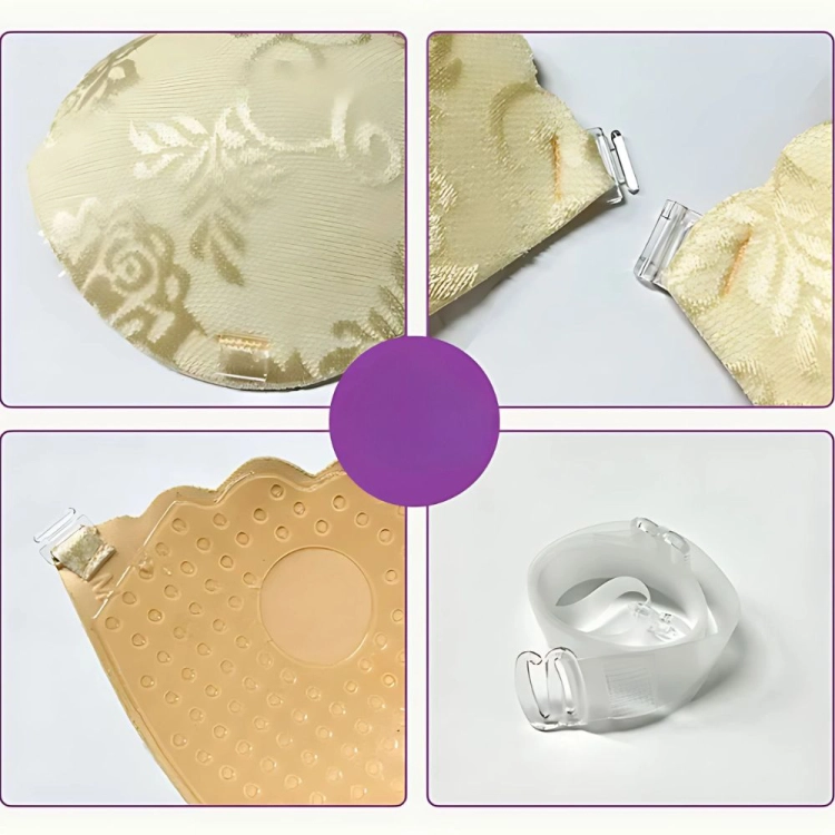 Biustonosz Samoprzylepny Koronkowy Wygodny Samonośny