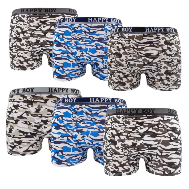 Bokserki Chłopięce Moro Zestaw Wygodne 6-Pak