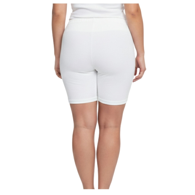 Reformy z Nogawkami Bawełniane Przeciw Otarciu Ud Białe