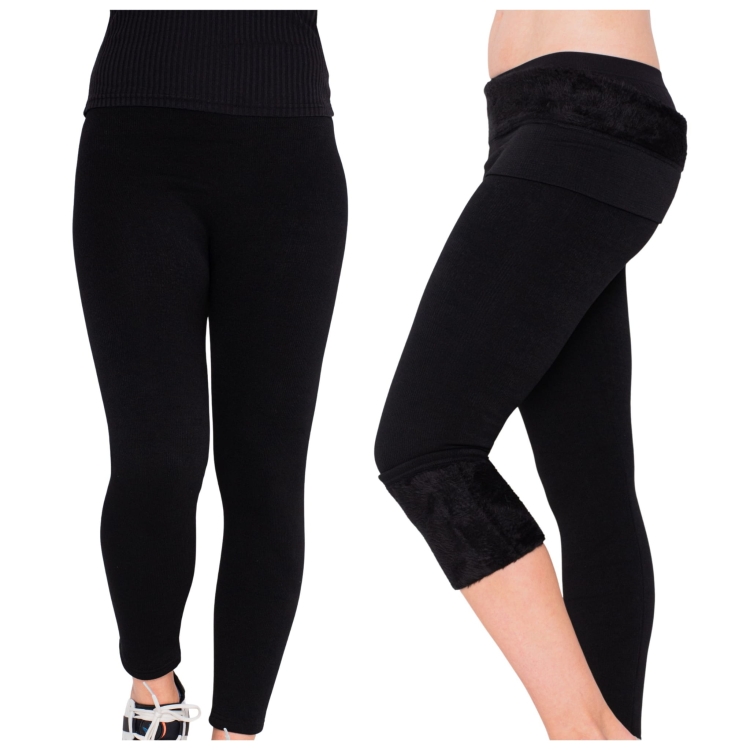 Legginsy Ocieplane Na Co Dzień Termiczne Rozciągliwe