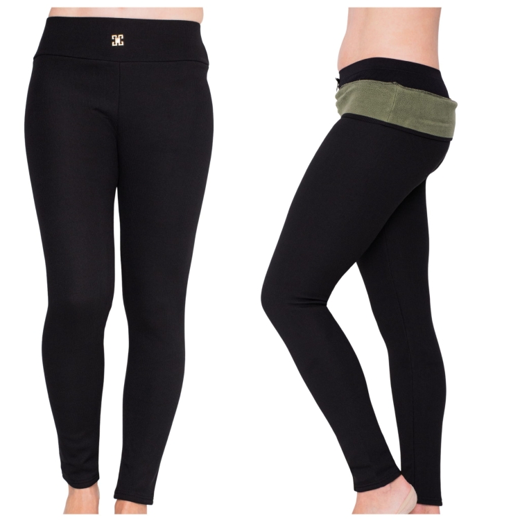 Getry Ocieplane Termiczne Prążkowane Elastyczne Wygodne