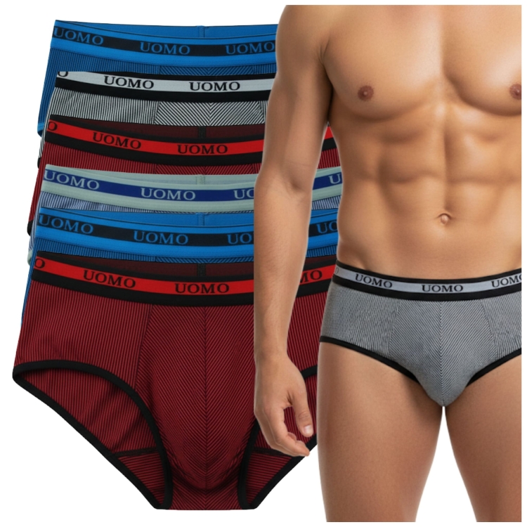 Slipy Bawełniane Męskie Wygodne Zestaw 6-Pak