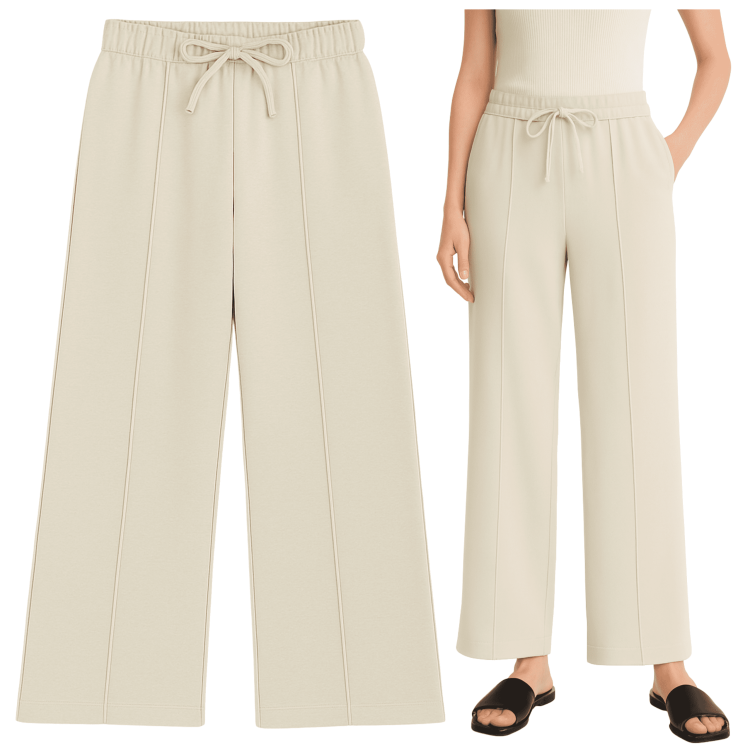 Szerokie Spodnie Dresowe Damskie Z Szerokimi Nogawkami