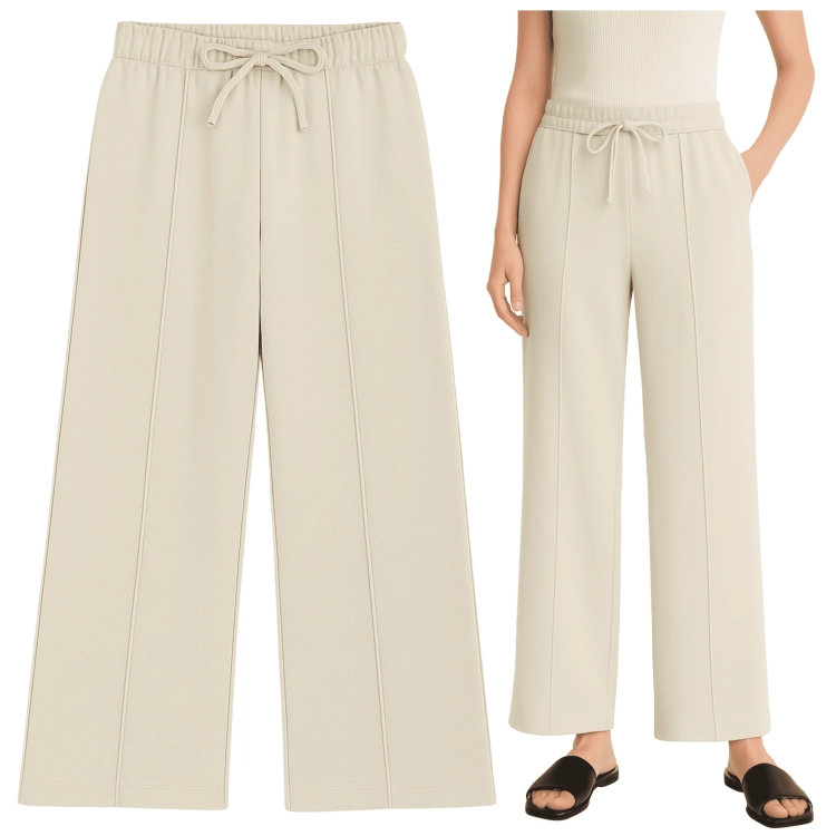 Szerokie Spodnie Dresowe Damskie Z Szerokimi Nogawkami