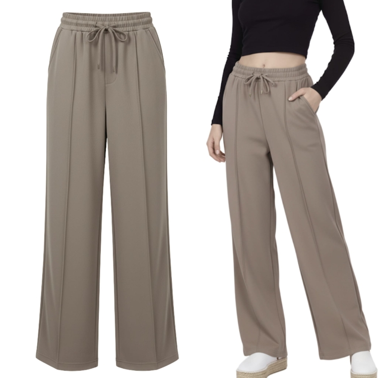 Spodnie Szerokie Damskie Luźne Uniwersalne Casual Wide Leg