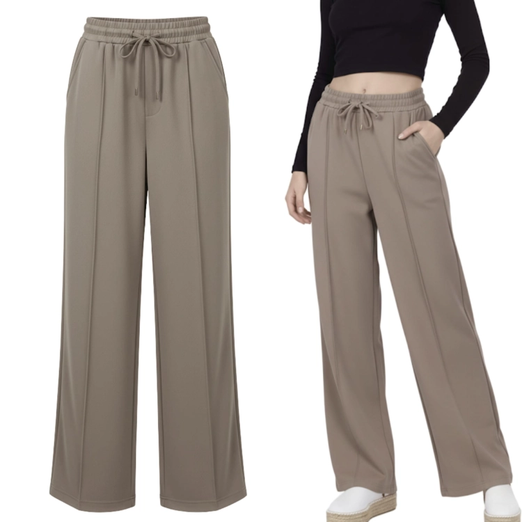 Spodnie Szerokie Damskie Luźne Uniwersalne Casual Wide Leg