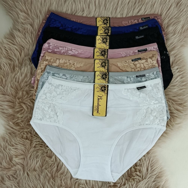 Majtki z Koronką z Boku 6-Pak