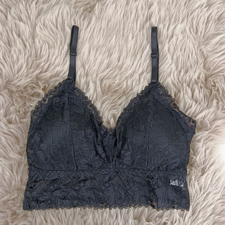 Biustonosz koronka na cienkich ramiączkach