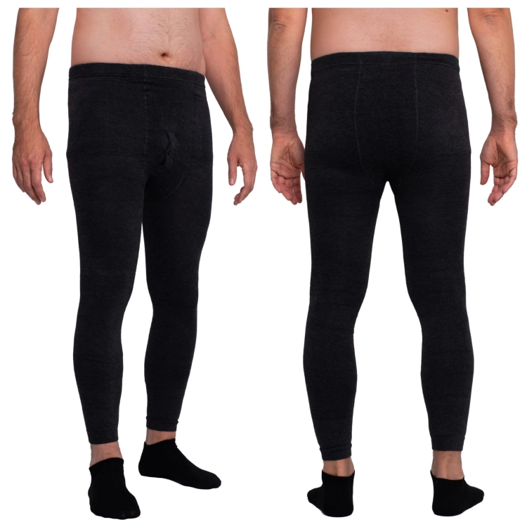 Kalesony Bawełniane Męskie Ciepłe Wygodne Rajstopowe Zimowe