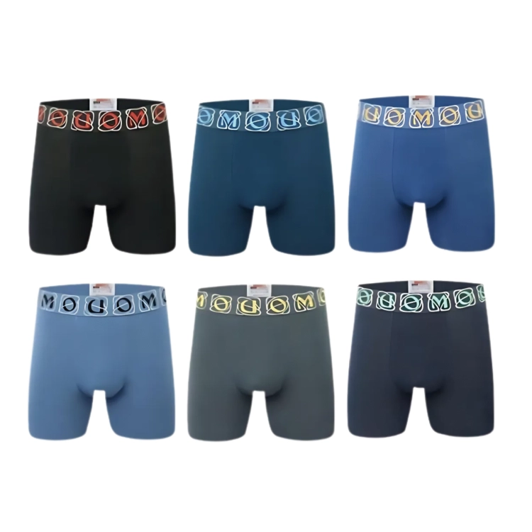 Bokserki Męskie Z Długą Nogawką Szorty Bawełniane Majtki 3-Pak