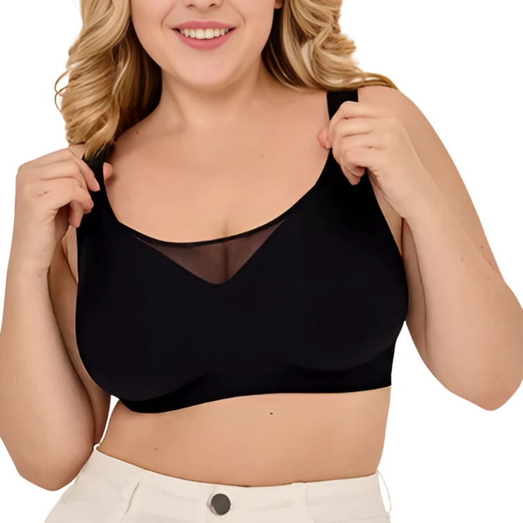 Biustonosz Bez Fiszbin Wygodny Miękki Bezszwowy Push Up