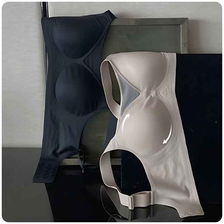 Biustonosz Bez Fiszbin Wygodny Miękki Bezszwowy Push Up