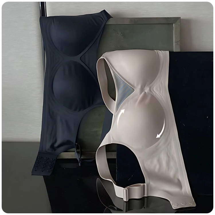 Biustonosz Bez Fiszbin Wygodny Miękki Bezszwowy Push Up