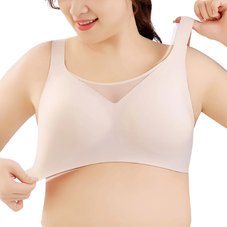 Biustonosz Push Up Bezszwowy Miękki Bez Fiszbin Modelujący