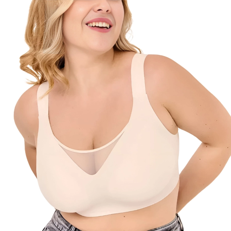 Biustonosz Push Up Bezszwowy Miękki Bez Fiszbin Modelujący