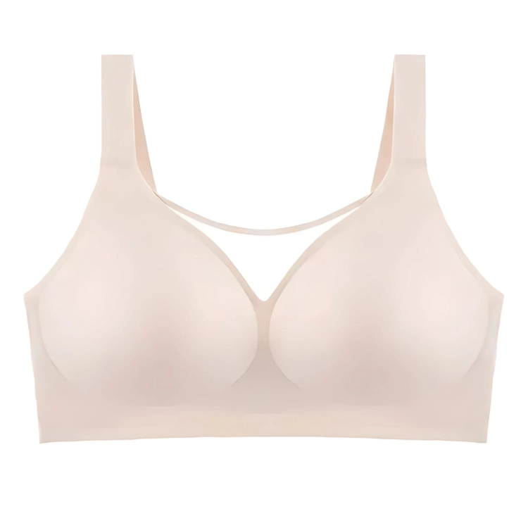 Biustonosz Push Up Bezszwowy Miękki Bez Fiszbin Modelujący