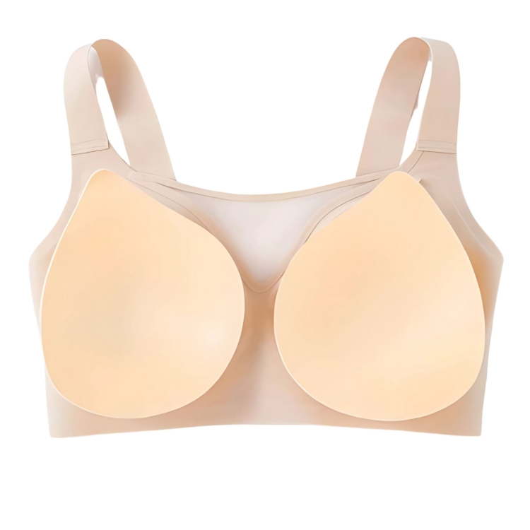 Biustonosz Push Up Bezszwowy Miękki Bez Fiszbin Modelujący