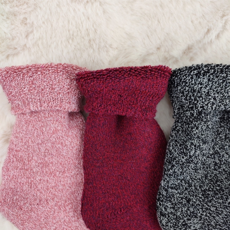 Skarpety Zimowe Damskie Wygodne Długie Ciepłe 3-pak