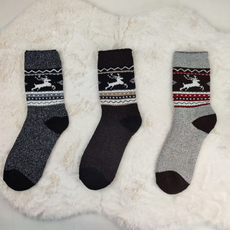 Skarpety Alpaka Norweskie Komfortowe Bezuciskowe Grube 3-pak