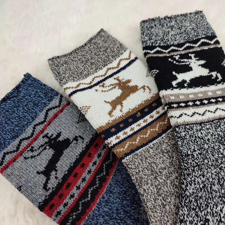 Skarpety Alpaka Norweskie Komfortowe Bezuciskowe Grube 3-pak