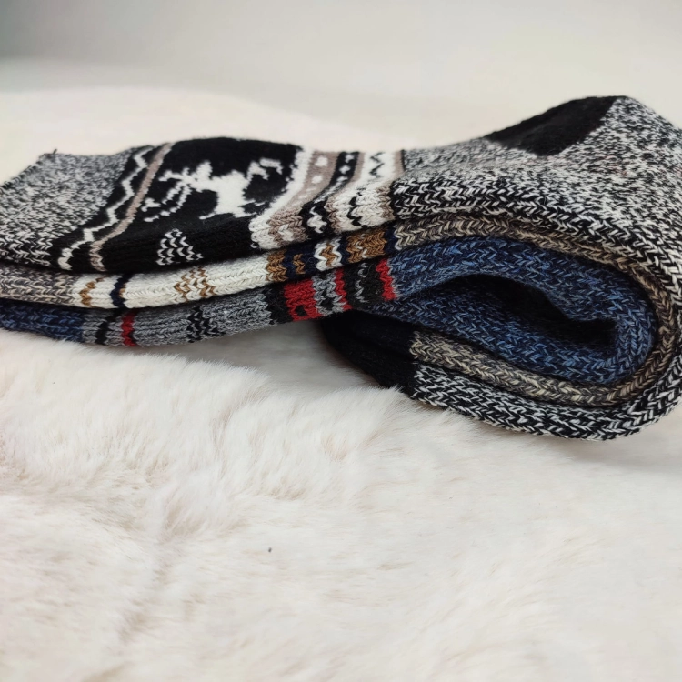 Skarpety Alpaka Norweskie Komfortowe Bezuciskowe Grube 3-pak