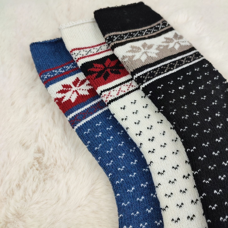Ciepłe Skarpety Alpaka Zimowe Komfortowe Naturalne 3-pak
