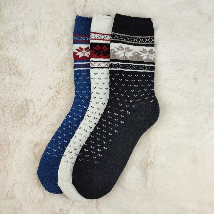 Ciepłe Skarpety Alpaka Zimowe Komfortowe Naturalne 3-pak