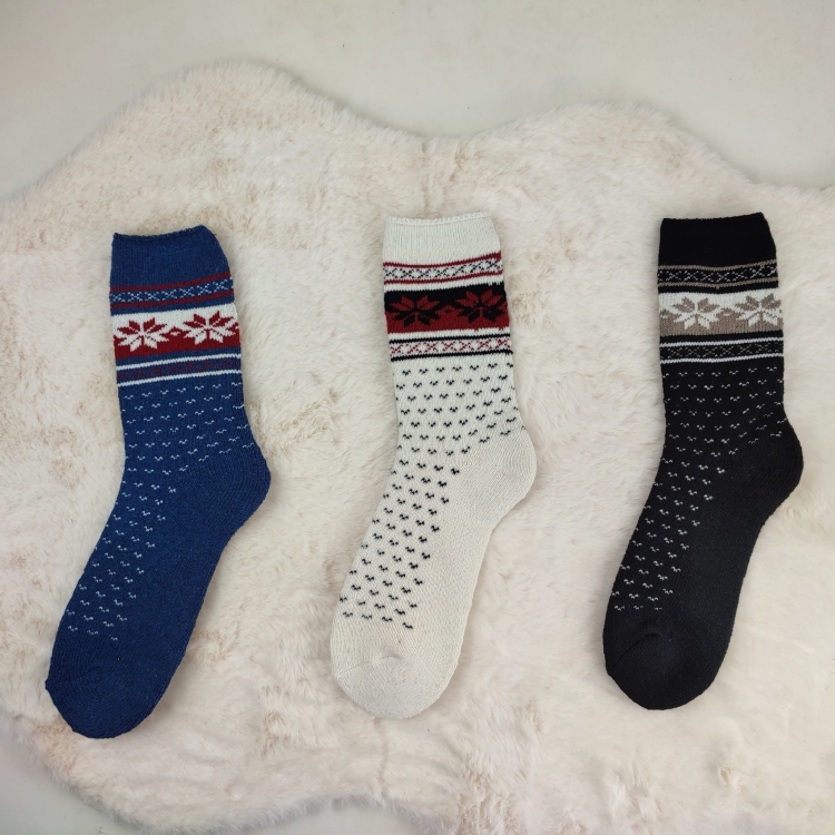Ciepłe Skarpety Alpaka Zimowe Komfortowe Naturalne 3-pak